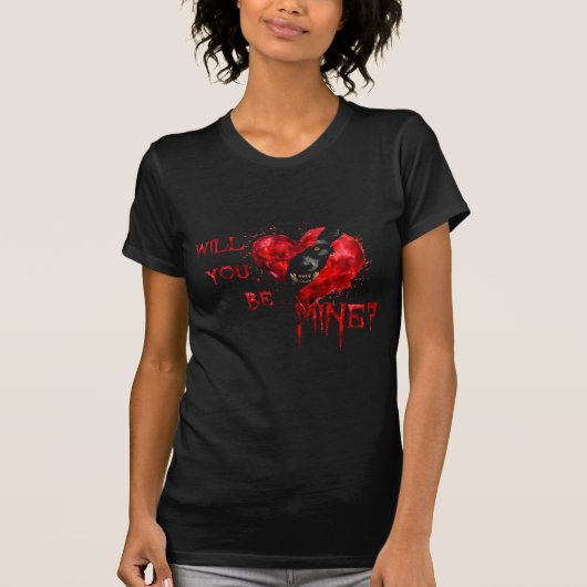 WIll You Be Mine Valentine Shirt (Vorderseite)