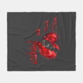WIll You Be Mine Valentine Shirt Fleecedecke (Vorderseite (Horizontal))