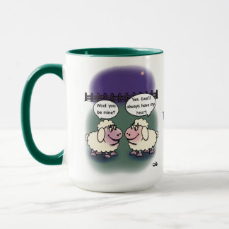 Will You Be Mine Valentine's Large Mug Tasse