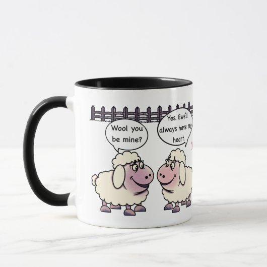 Will You Be Mine Valentine's Mug Tasse (Links)