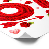 Will You Be My 67 Funny Valentine Floral 67 Six Se Poster (Ecke)