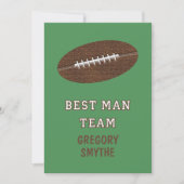Will You Be My Best Man Football Card Einladung (Vorderseite)