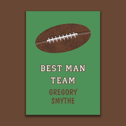 Will You Be My Best Man Football Card Einladung