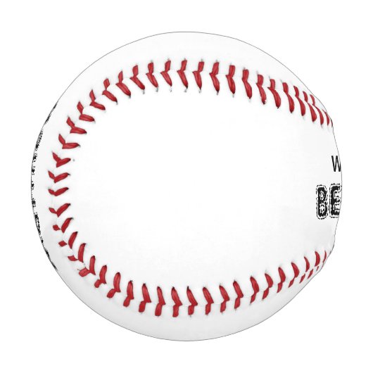 Will You Be My Best Man Name Baseball (Vorderseite Links)