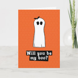 Will you be my boo Halloween Card Karte