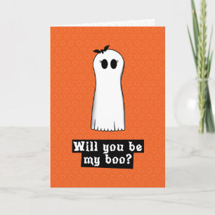Will you be my boo Halloween Card Karte