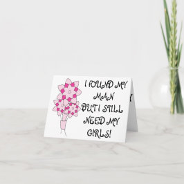 Will You Be My Bridesmaid? (bouquet) Einladung