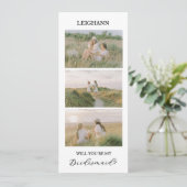 Will You Be My Bridesmaid Bridesmaid Proposal Card Einladung (Stehend Vorderseite)