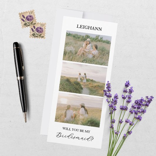 Will You Be My Bridesmaid Bridesmaid Proposal Card Einladung