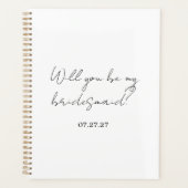 Will You Be My Bridesmaid Custom Cursive Planer (Vorderseite)