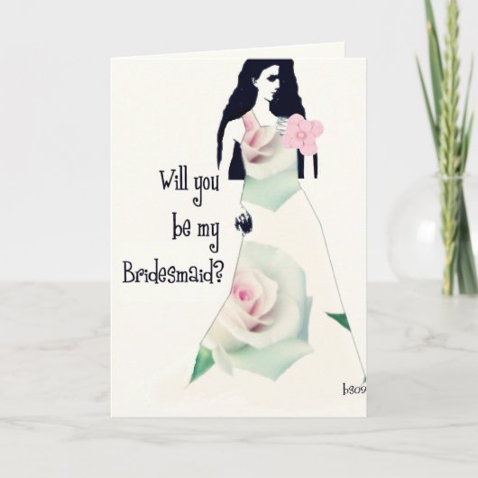 will you be my bridesmaid? einladung (Vorderseite)