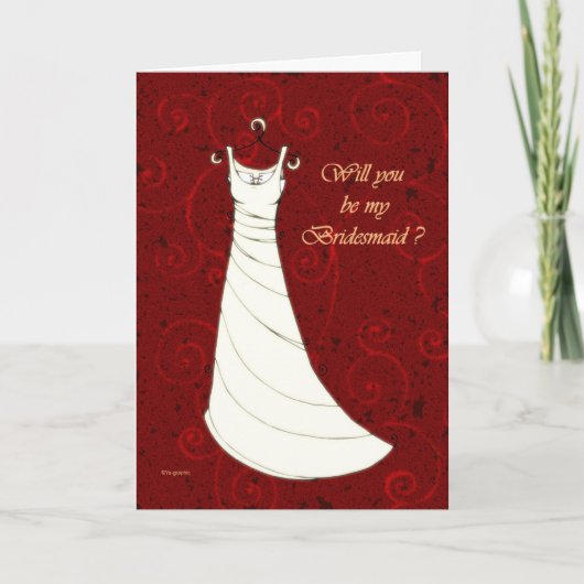 Will you be my Bridesmaid? Einladung (Vorderseite)