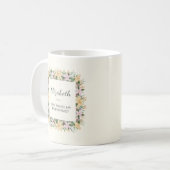 Will You Be My Bridesmaid | Floral Mug Kaffeetasse (Vorderseite Links)