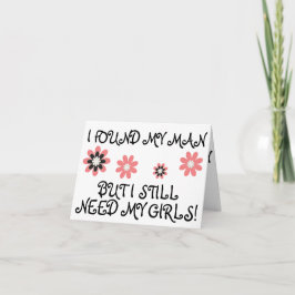 Will You Be My Bridesmaid? (flowers) Einladung