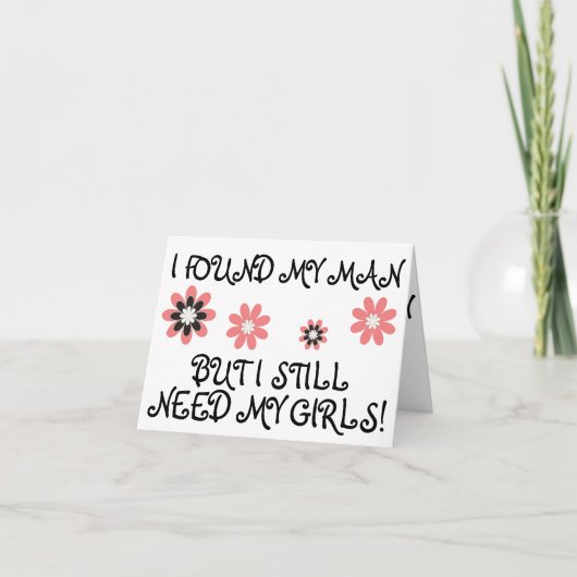 Will You Be My Bridesmaid? (flowers) Einladung (Vorderseite)