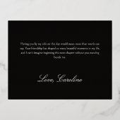 Will You Be My Bridesmaid Foil Card Folien Feiertagspostkarte (Rückseite)