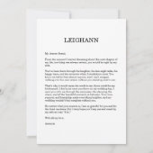 Will You Be My Bridesmaid Photo Proposal Card Einladung (Rückseite)