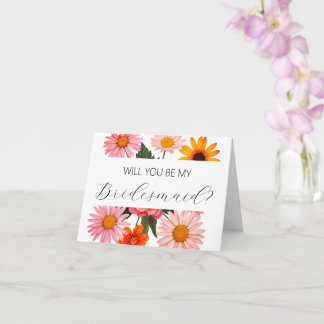 Will you be my Bridesmaid proposal card Karte