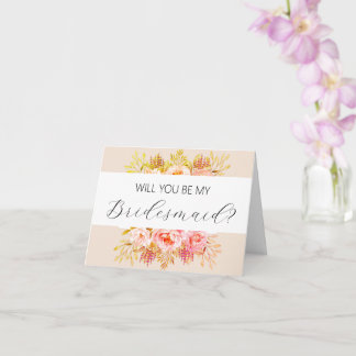 Will you be my Bridesmaid proposal card Karte