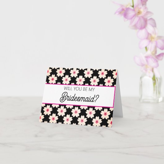 Will you be my Bridesmaid proposal card Karte (Orchidee)