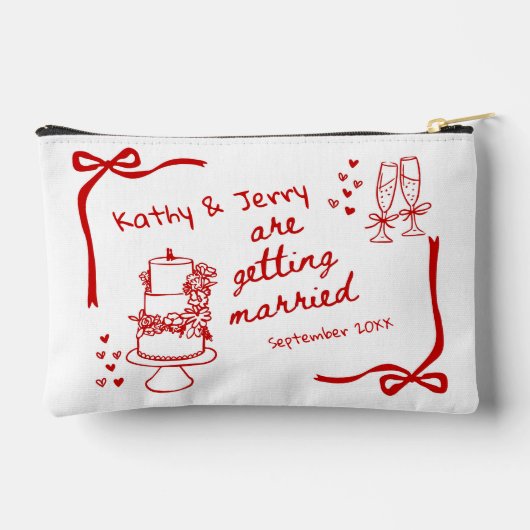 Will you be my Bridesmaid Proposal  Zubehörtasche (Rückseite)