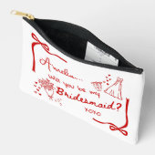 Will you be my Bridesmaid Proposal Zubehörtasche (Offen)