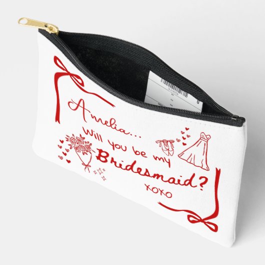 Will you be my Bridesmaid Proposal Zubehörtasche (Offen)