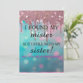 Will you be my bridesmaid? Rose Gold Dripping Invi Einladung (Stehend Vorderseite)