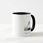 Will you be my Bridesman Minimal Photo Modern Arch Tasse (VorderseiteRechts)