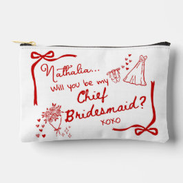 Will you be my Chief Bridesmaid Proposal Zubehörtasche