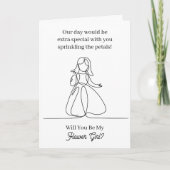 Will You Be My Flower Girl Proposal Karte (Vorderseite)