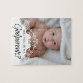 Will You Be My Godeltern Foto Puzzle (Horizontal)