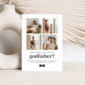 Will You Be My Godfather 4 Photo Proposal Card Einladung