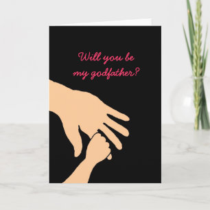 will you be my godfather card einladung