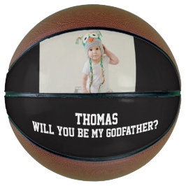 Will You Be My Godfather Godparent Proposal Sports Basketball