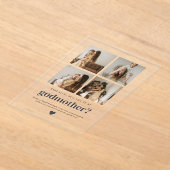 Will You Be My Godmother 4 Photo Proposal Card Acryleinladungen (Ablage )