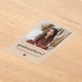 Will You Be My Godmothers Photo Proposal Acryleinladungen (Ablage )