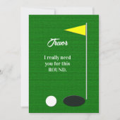 Will You Be My Groomsman Golf Proposal Cards Einladung (Vorderseite)