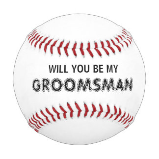Will You Be My Groomsman Name Baseball