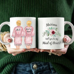 Will you be my Maid Honor? Girls In Robes Coffee M Kaffeetasse<br><div class="desc">These gorgeous mugs will definitely wow your future bridal party! See the whole collection for more customizations!</div>