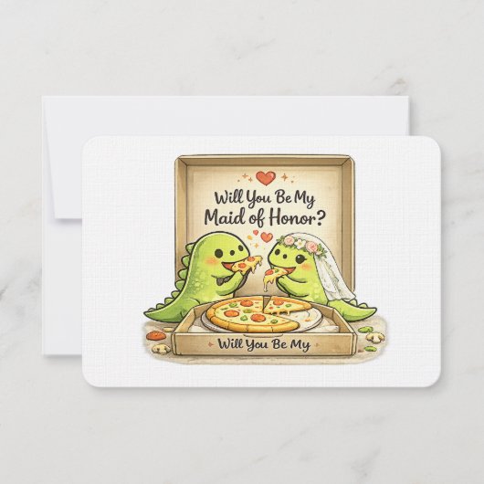 Will you be my maid of honor bridal party proposal einladung (Vorderseite)