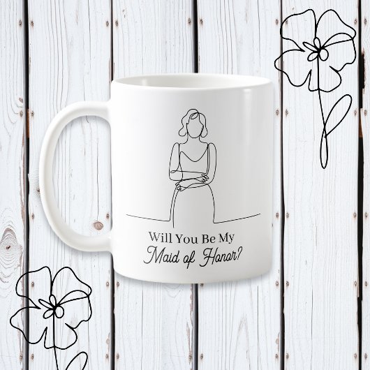 Will You Be My Maid of Honor Proposal Kaffeetasse