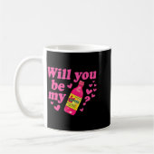 Will You Be My Valentina Salsa Meme Mexican Valent Kaffeetasse (Links)