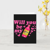 Will You Be My Valentina Salsa Meme Mexican Valent Karte (Gelbe Blume)