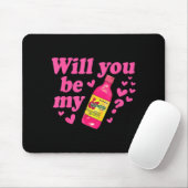 Will You Be My Valentina Salsa Meme Mexican Valent Mousepad (Mit Mouse)