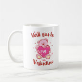 Will you be my valentine kaffeetasse (Links)