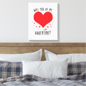 Will you be my valentine leinwanddruck (Insitu (Schlafzimmer))