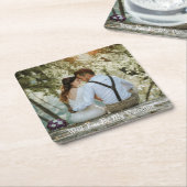 Will You Be My Valentine Photo Rechteckiger Pappuntersetzer (angewinkelt)