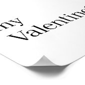 Will you be my Valentine? - poster (Ecke)