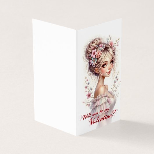Will You Be My Valentine – Romantic Art Print (Vorderseite)